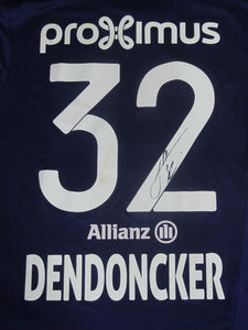 RSC Anderlecht 2017-18 Home shirt MATCH ISSUE/WORN Croky Cup #32 Leander Dendoncker *signed*