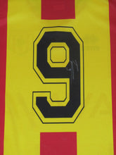 Load image into Gallery viewer, KV Mechelen 2022-23 Home shirt MATCH WORN #9 Julien Ngoy "20 jaar redding" *incl. CoA*