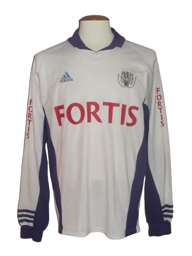 RSC Anderlecht 2001-02 Home shirt PLAYER ISSUE L/S #20