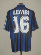 Load image into Gallery viewer, Club Brugge 2000-02 Home shirt MATCH ISSUE/WORN UEFA Cup #16 Hervé Nzelo-Lembi