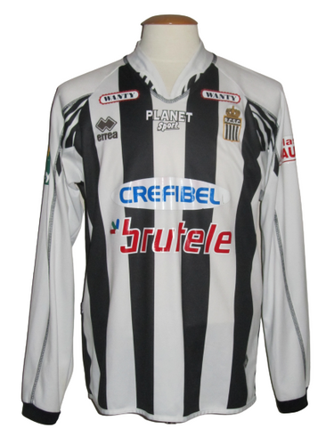 RCS Charleroi 2005-06 Home shirt MATCH ISSUE/WORN #20 Thibaut Detal