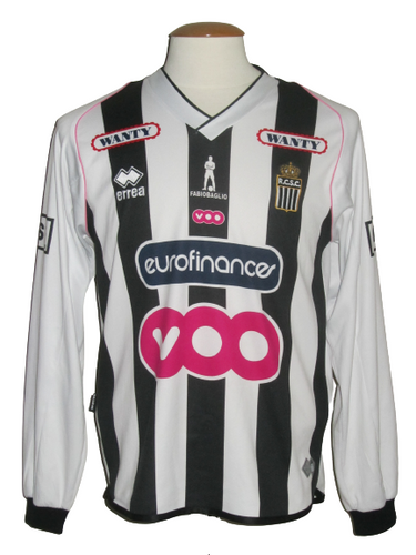 RCS Charleroi 2008-09 Home shirt L/S M