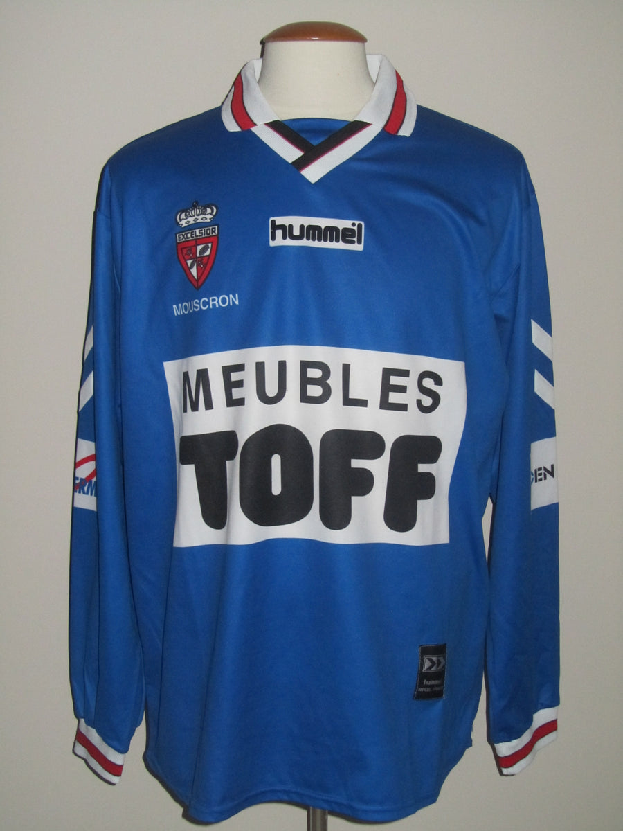 Maillot Excelsior Mouscron Porté Et Dédicacé N°7 – Baliston Manches Longues Taille M/L