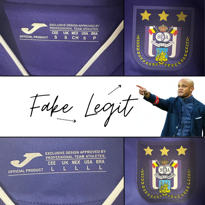Fake vs Real: RSC Anderlecht 2020-21 Joma home shirt
