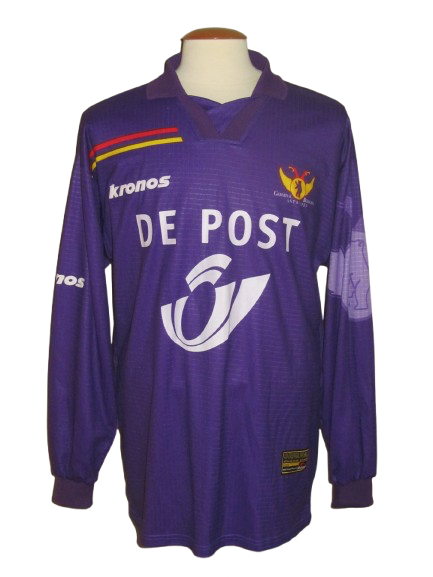 Germinal Beerschot 2000-01 Home shirt MATCH ISSUE/WORN #19 Alain Van Mieghem