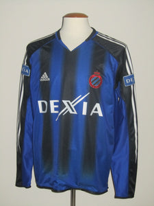 Club Brugge 2004-05 Home shirt MATCH ISSUE/WORN #31 Kevin Roelandts *signed*
