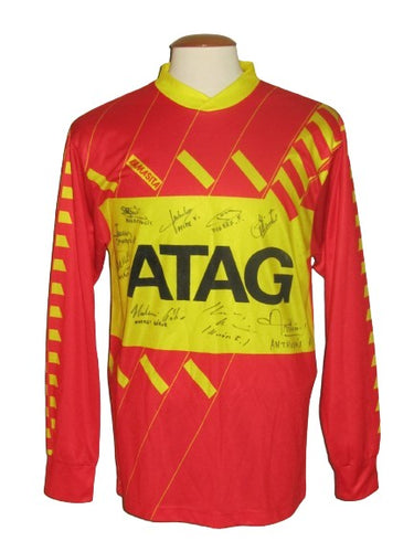 Germinal Ekeren 1990-91 Home shirt MATCH ISSUE/WORN #13 *signed*