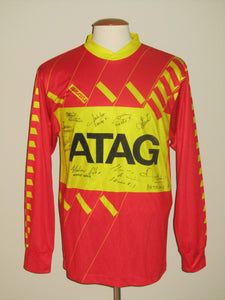 Germinal Ekeren 1990-91 Home shirt MATCH ISSUE/WORN #13 *signed*