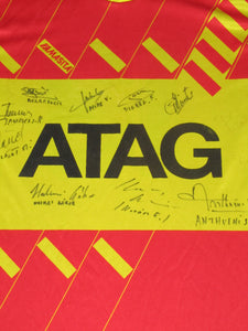 Germinal Ekeren 1990-91 Home shirt MATCH ISSUE/WORN #13 *signed*
