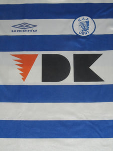 KAA Gent 2001-02 Home shirt L/S L #9 De Koninck