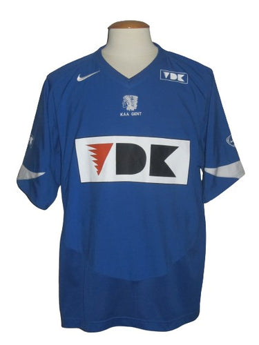 KAA Gent 2004-05 Home shirt MATCH ISSUE/WORN #12 David Van Hoyweghen