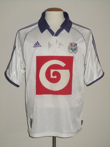 RSC Anderlecht 1999-00 Home shirt M *signed*