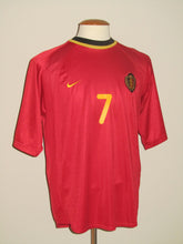 Load image into Gallery viewer, Rode Duivels 2000-02 Home shirt M #7 Marc Wilmots
