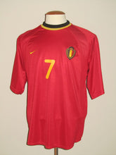 Load image into Gallery viewer, Rode Duivels 2000-02 Home shirt M #7 Marc Wilmots