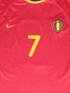 Rode Duivels 2000-02 Home shirt M #7 Marc Wilmots