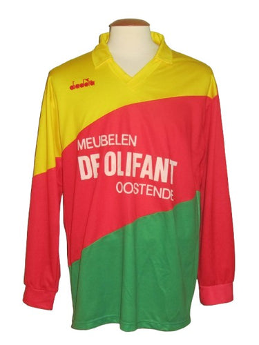 KV Oostende 1991-92 Home shirt MATCH ISSUE/WORN #16