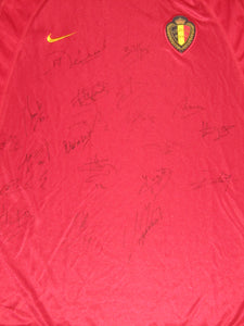 Rode Duivels 2000-02 Home shirt L *squad signed*