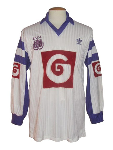 RSC Anderlecht 1991-92 Away shirt L/S XL PLAYER ISSUE #9