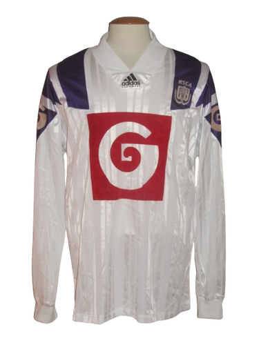 RSC Anderlecht 1992-93 Home shirt MATCH ISSUE/WORN 