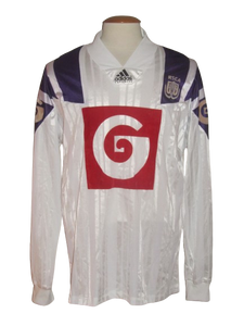 RSC Anderlecht 1992-93 Home shirt MATCH ISSUE/WORN "multiple # available"