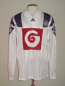 RSC Anderlecht 1992-93 Home shirt MATCH ISSUE/WORN "multiple # available"