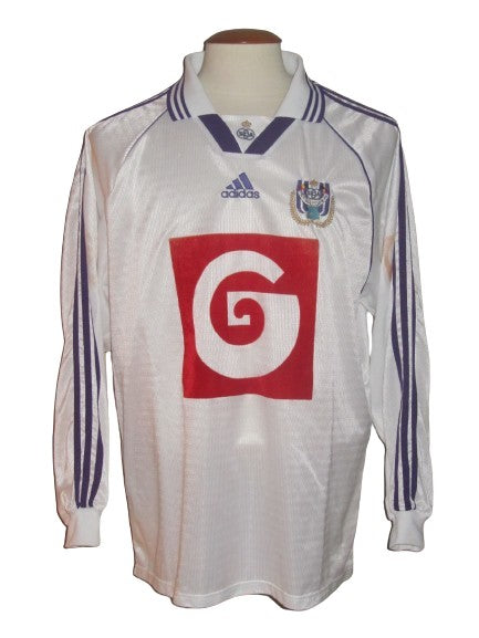 RSC Anderlecht 1998-99 Home shirt MATCH ISSUE/WORN #5 Glen De Boeck *damaged*