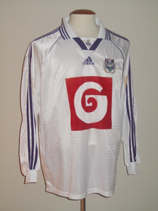 RSC Anderlecht 1998-99 Home shirt MATCH ISSUE/WORN #5 Glen De Boeck *damaged*