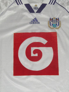 RSC Anderlecht 1998-99 Home shirt MATCH ISSUE/WORN #5 Glen De Boeck *damaged*