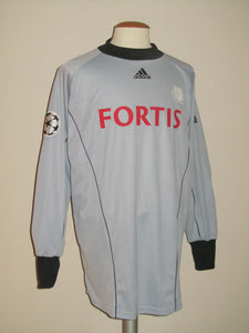 RSC Anderlecht 2004-05 Keeper shirt MATCH ISSUE/WORN CHAMPIONS LEAGUE #24 Tristan Peersman