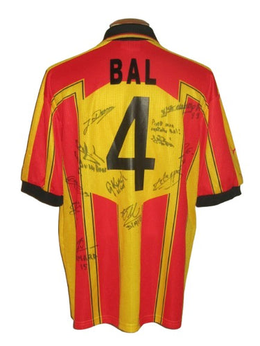 KV Mechelen 2000-01 Home shirt MATCH ISSUE/WORN #4 Johan Bal *signed*