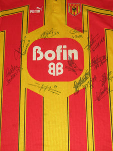 KV Mechelen 2000-01 Home shirt MATCH ISSUE/WORN #4 Johan Bal *signed*