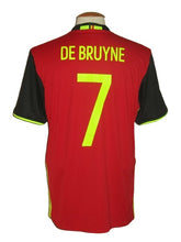 Load image into Gallery viewer, Rode Duivels 2016-18 Home shirt L #7 Kevin De Bruyne *mint*