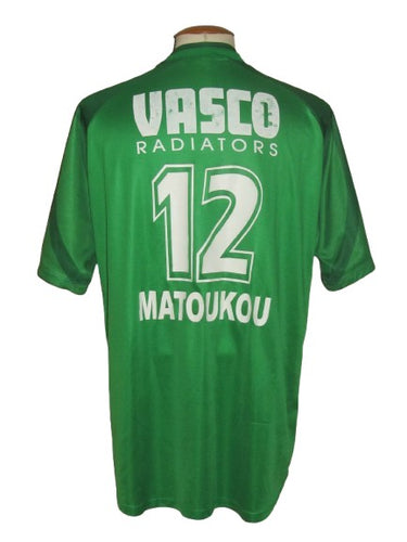 KSK Heusden-Zolder 2003-04 Home shirt MATCH ISSUE/WORN #12 Eric Matoukou