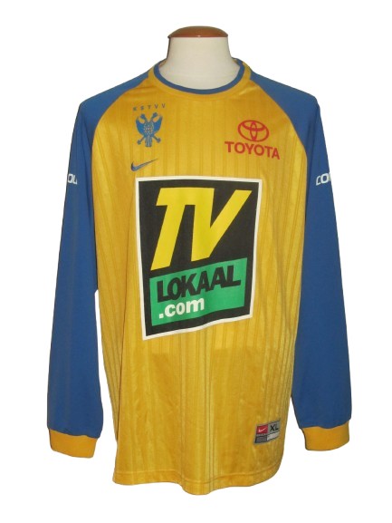 Sint-Truiden VV 2001-02 Home shirt MATCH ISSUE/WORN #4 Peter Voets