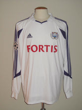 Load image into Gallery viewer, RSC Anderlecht 2004-05 Home shirt MATCH ISSUE/WORN CHAMPIONS LEAGUE #9 Mbo Mpenza vs Werder Bremen