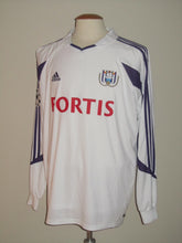 Load image into Gallery viewer, RSC Anderlecht 2004-05 Home shirt MATCH ISSUE/WORN CHAMPIONS LEAGUE #9 Mbo Mpenza vs Werder Bremen