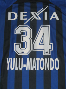 Club Brugge 2005-06 Home shirt MATCH ISSUE #34 Yulu-Matondo