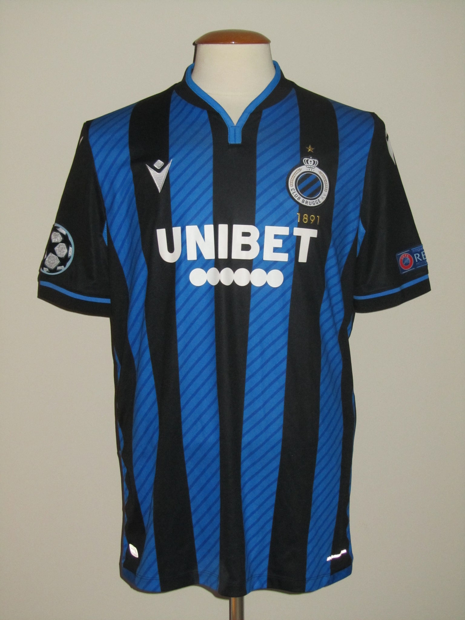 Club Brugge 2020-21 Home shirt MATCH ISSUE/WORN Champions League