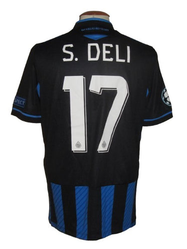 Club Brugge 2020-21 Home shirt MATCH ISSUE/WORN Champions League #17 Simon Deli