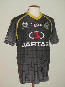 KSC Lokeren 2013-14 Away shirt MATCH ISSUE/WORN #9 Hamdi Harbaoui *signed*