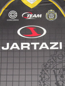 KSC Lokeren 2013-14 Away shirt MATCH ISSUE/WORN #9 Hamdi Harbaoui *signed*