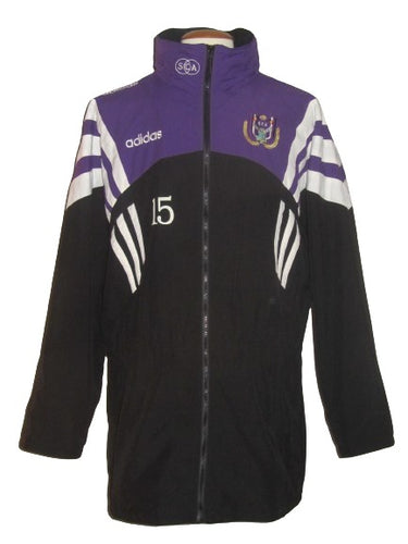 RSC Anderlecht 1996-97 Stadium jacket PLAYER ISSUE #15 Chidi Nwanu