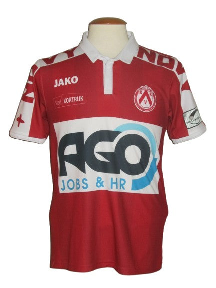 Kortrijk KV 2016-17 Home shirt MATCH ISSUE/WORN #27 Idir Ouali