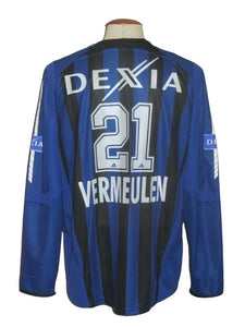 Club Brugge 2006-07 Home shirt MATCH ISSUE/WORN #21 Jorn Vermeulen