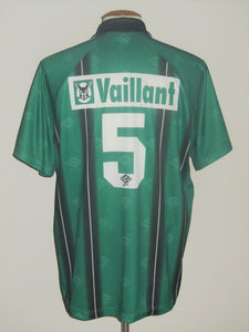 Cercle Brugge 2003-05 Home shirt MATCH ISSUE/WORN #5 Christophe Grondin *signed*