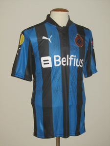 Club Brugge 2012-13 Home shirt MATCH ISSUE/WORN Europa League #7 Mémé Tchité *signed*