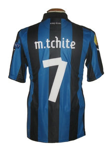 Club Brugge 2012-13 Home shirt MATCH ISSUE/WORN Europa League #7 Mémé Tchité *signed*