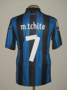 Club Brugge 2012-13 Home shirt MATCH ISSUE/WORN Europa League #7 Mémé Tchité *signed*