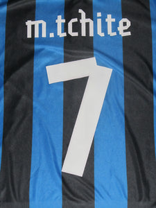Club Brugge 2012-13 Home shirt MATCH ISSUE/WORN Europa League #7 Mémé Tchité *signed*