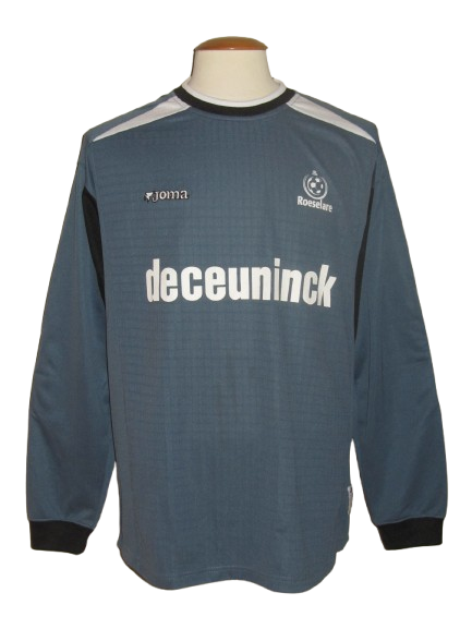 KSV Roeselare 2006-07 Keeper shirt MATCH ISSUE/WORN UEFA Cup #1 Jurgen Sierens